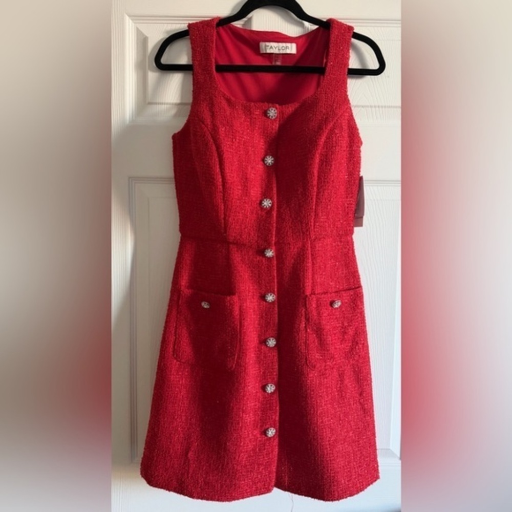 NWT Taylor Red Mini Dress